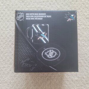 NWT San Jose Sharks Mug with Mug Warmer